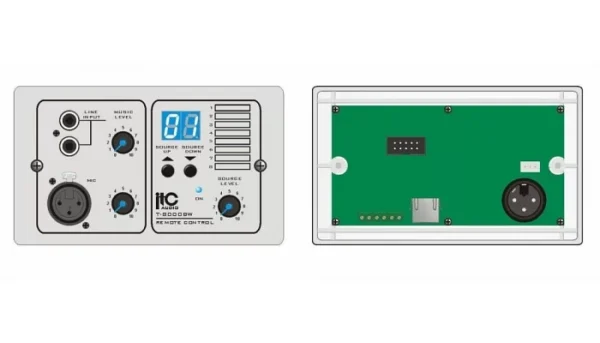 Пульт дистанційного керування музичною трансляцією в заданій зоні ITC T-8000BW
