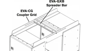 Кронштейн для з'єднання елементів лінійного масиву Electro-Voice EVA-CG2-BLK