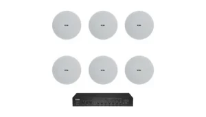 Комплект звуку DV audio LA1206CMG8W для приміщення до 120 м ?