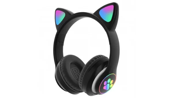 Дитячі бездротові навушники Bluetooth з підсвічуванням EMCORE CAT Headset VZV-28M