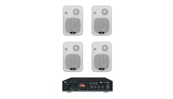 Комплект звуку DV audio MA404CON1W для приміщень до 80 м ?
