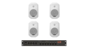 Комплект звуку DV audio LA1004MS5W для приміщень до 80 м?