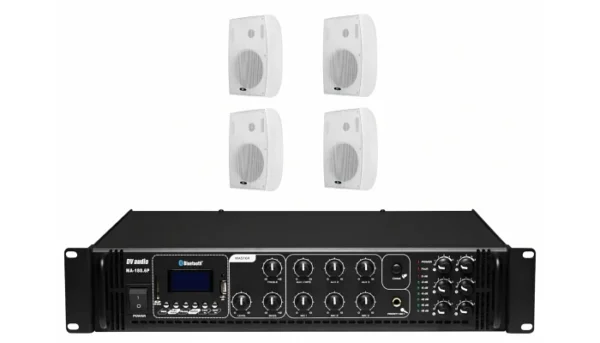 Комплект звуку DV audio MA1804PB6W для приміщень до 160 м ?